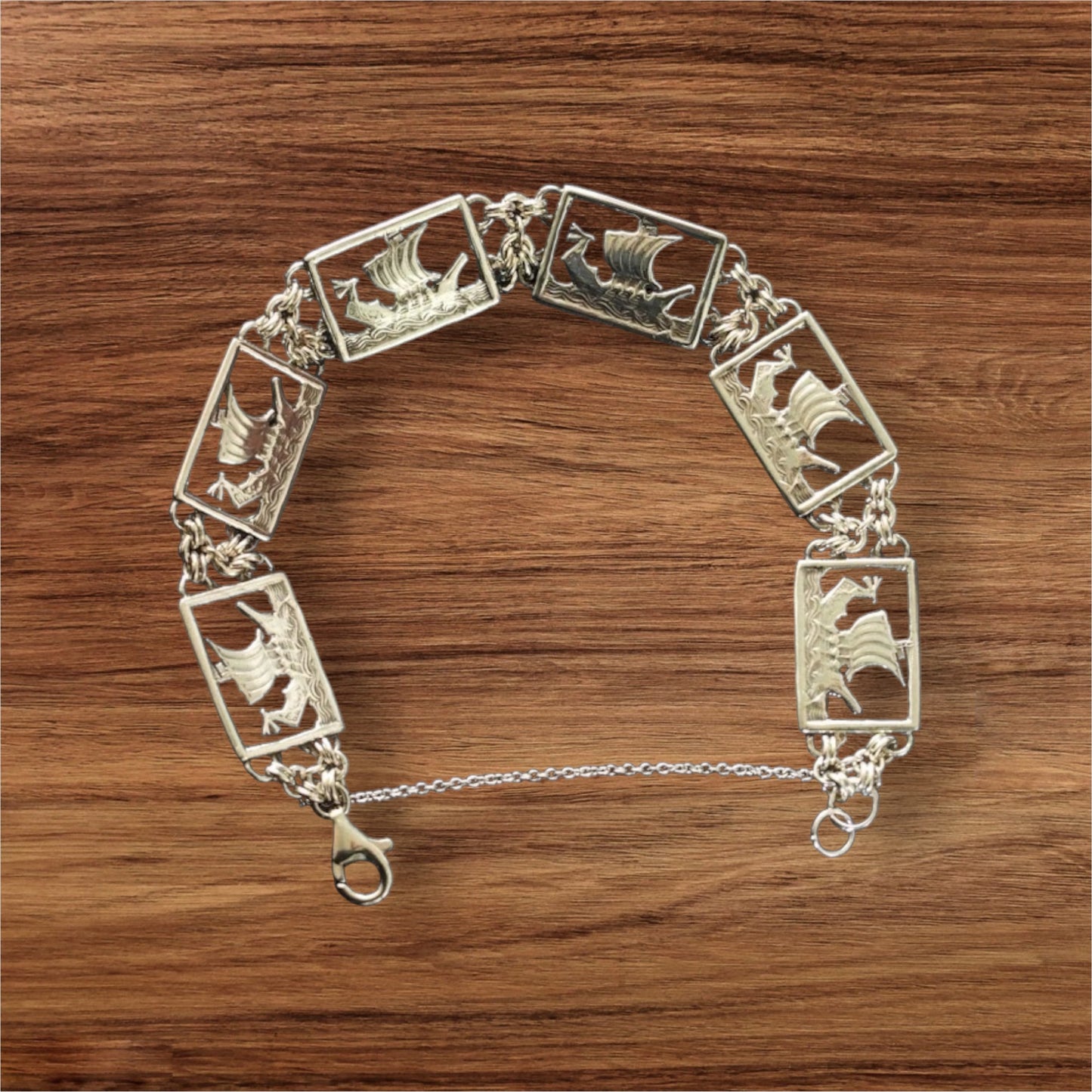 Estonian | Viking Boat Bracelet - Sterling Silver
