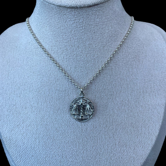 Libra Necklace - 925 Sterling Silver