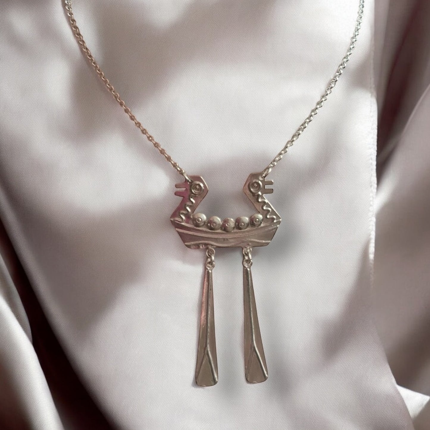 Estonian | Viking Paddle Necklace - 925 Sterling Silver