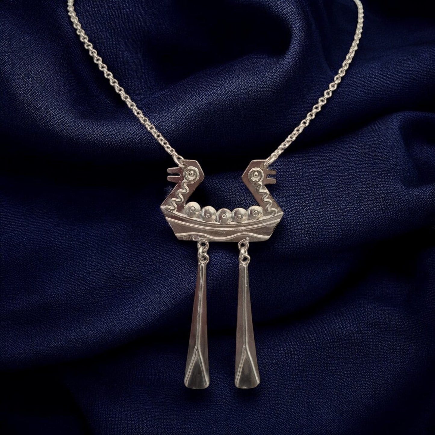Estonian | Viking Paddle Necklace - 925 Sterling Silver