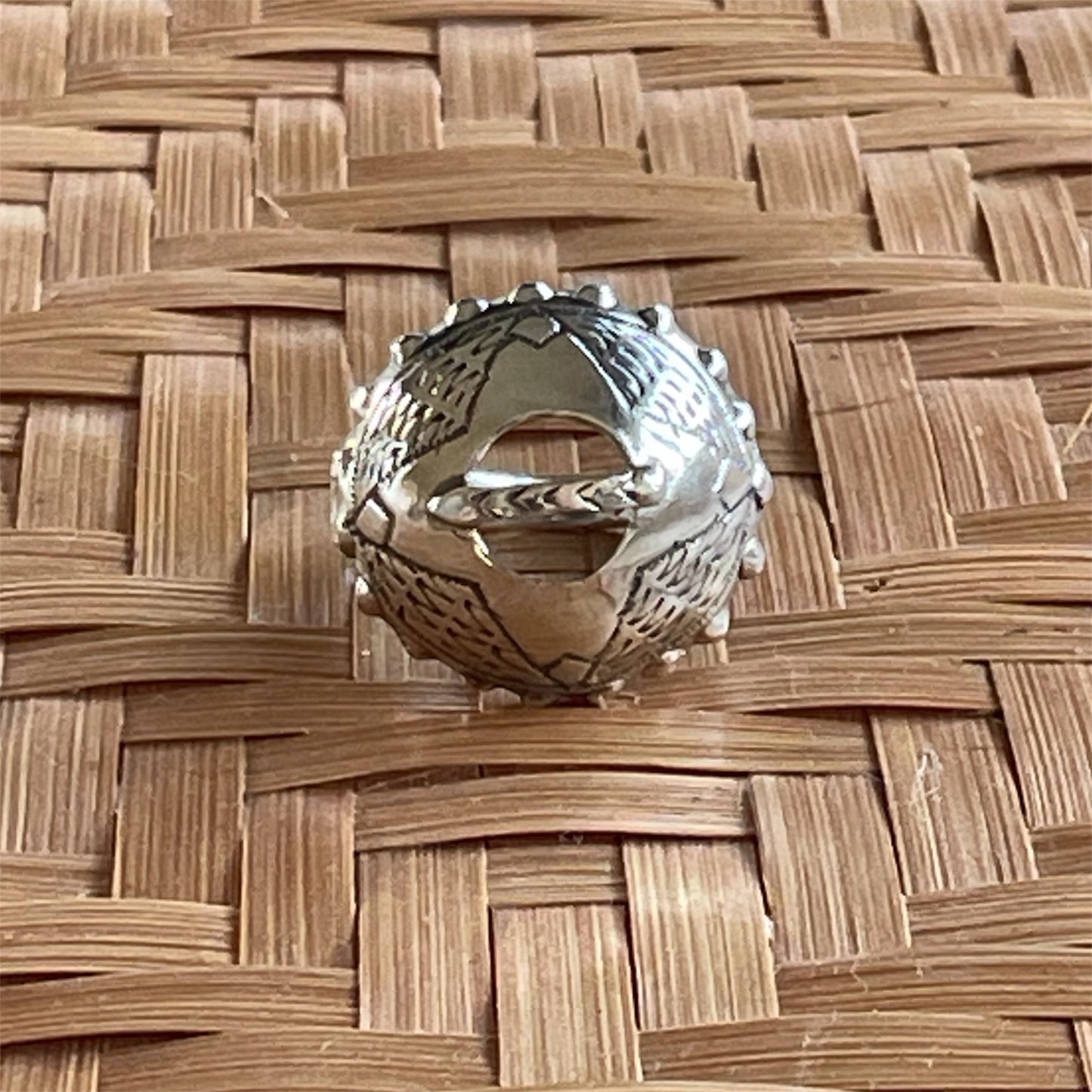 Estonian | Large Brooch Ring - 925 Sterling Silver