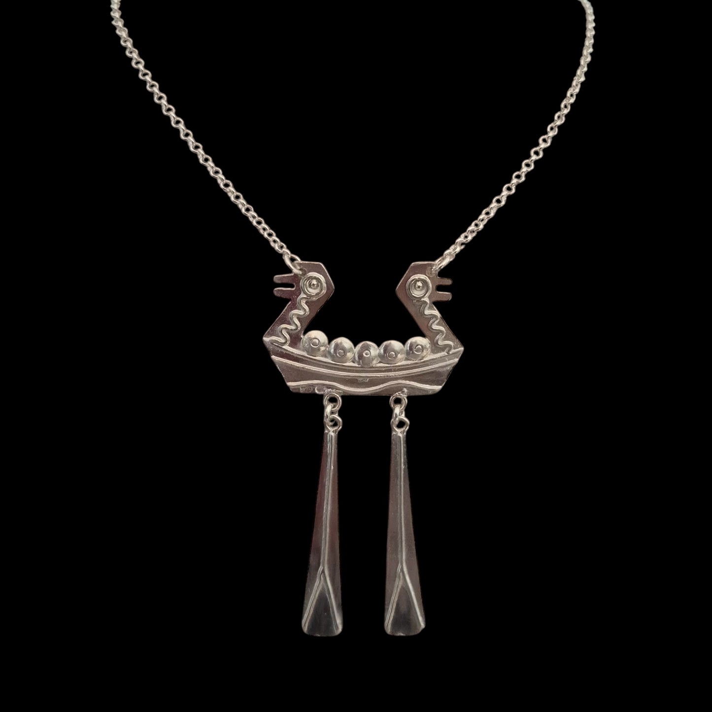 Estonian | Viking Paddle Necklace - 925 Sterling Silver