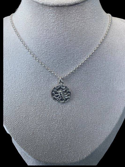 Scorpio Necklace - 925 Sterling Silver