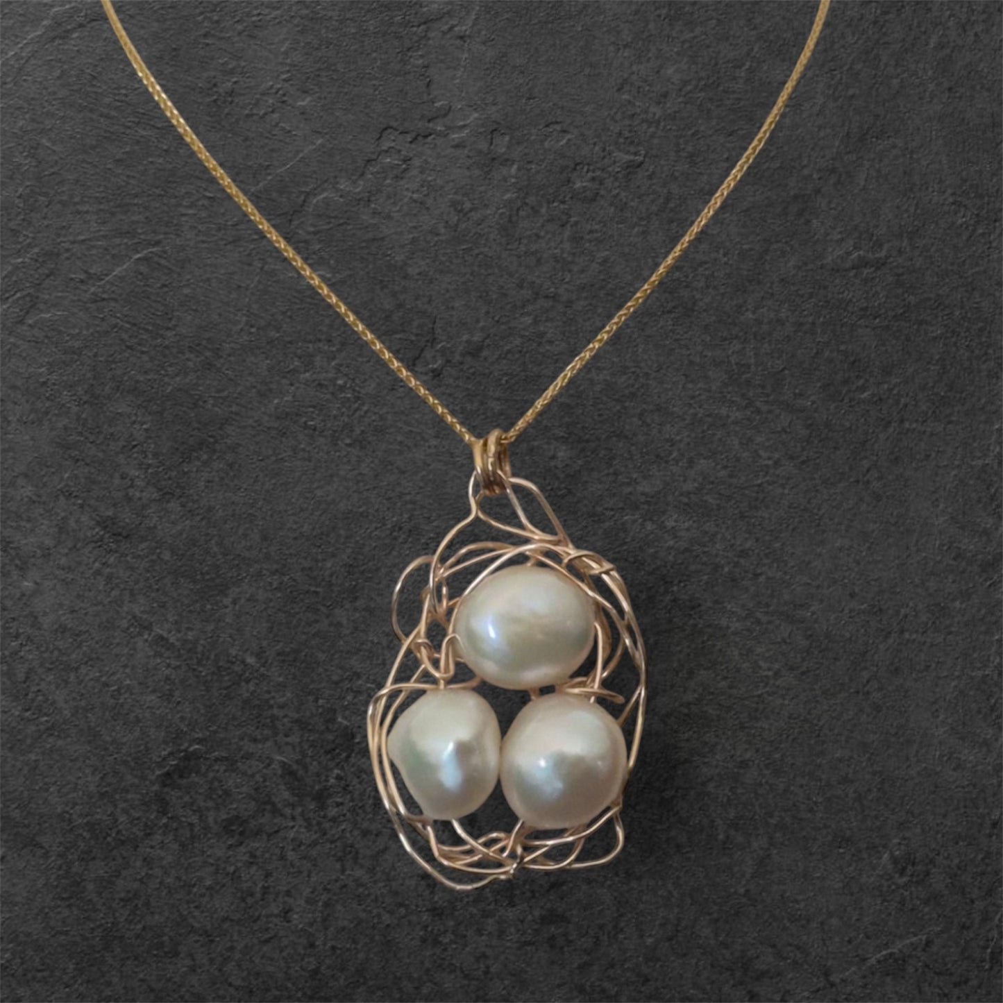 Baroque Pearls | Nest of Life Necklace - 925 Sterling Silver or 14K Gold Fill