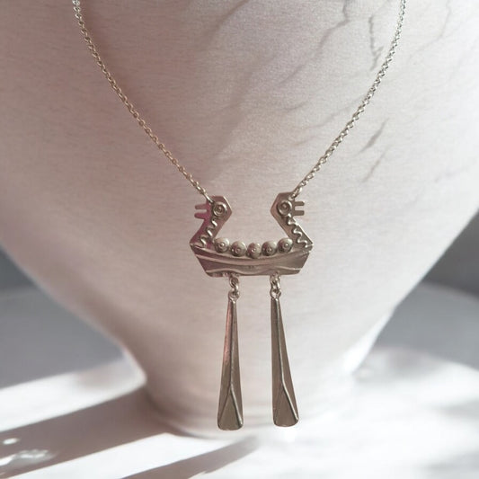 Estonian | Viking Paddle Necklace - 925 Sterling Silver