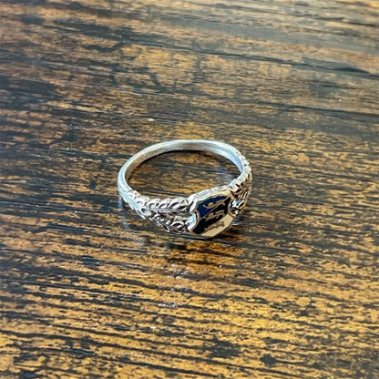 Estonian | Coat of Arms Ladies Ring - 925 Sterling Silver