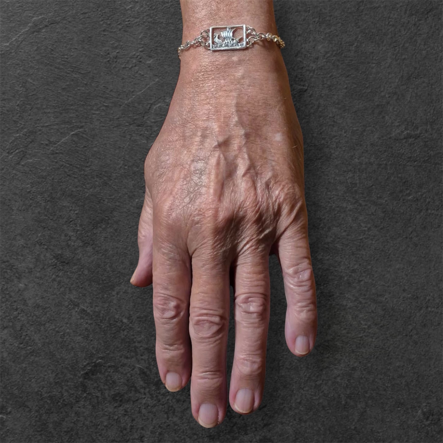 Estonian | Viking Boat Bracelet - Sterling Silver