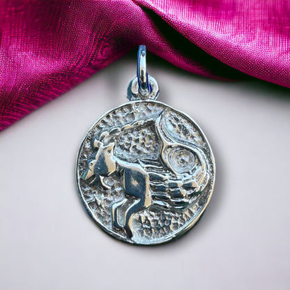 Capricorn Pendant - 9k Solid Gold