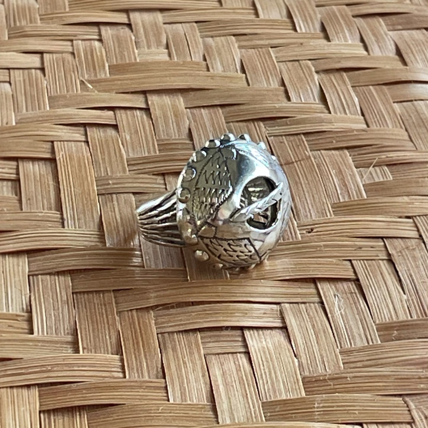 Estonian | Large Brooch Ring - 925 Sterling Silver