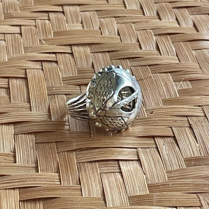 Estonian | Large Brooch Ring - 925 Sterling Silver