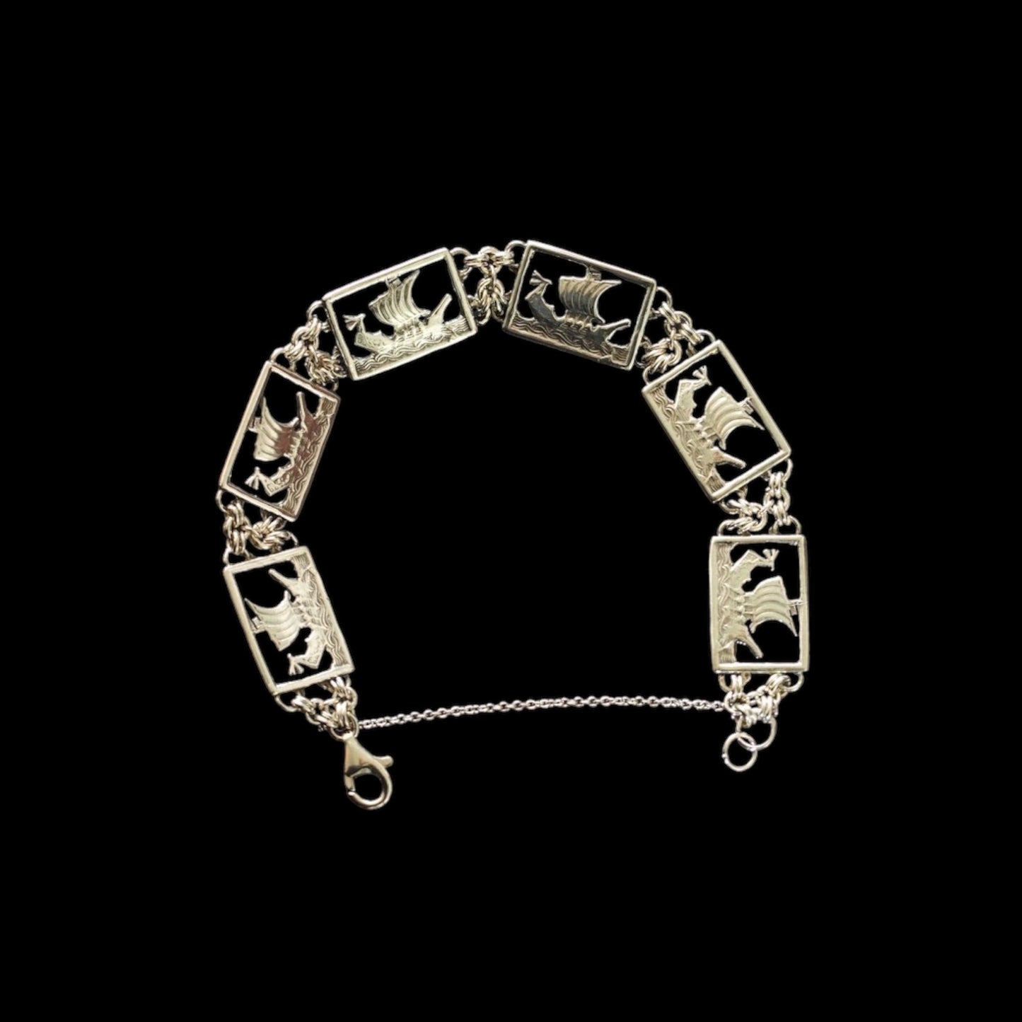 Estonian | Viking Boat Bracelet - Sterling Silver