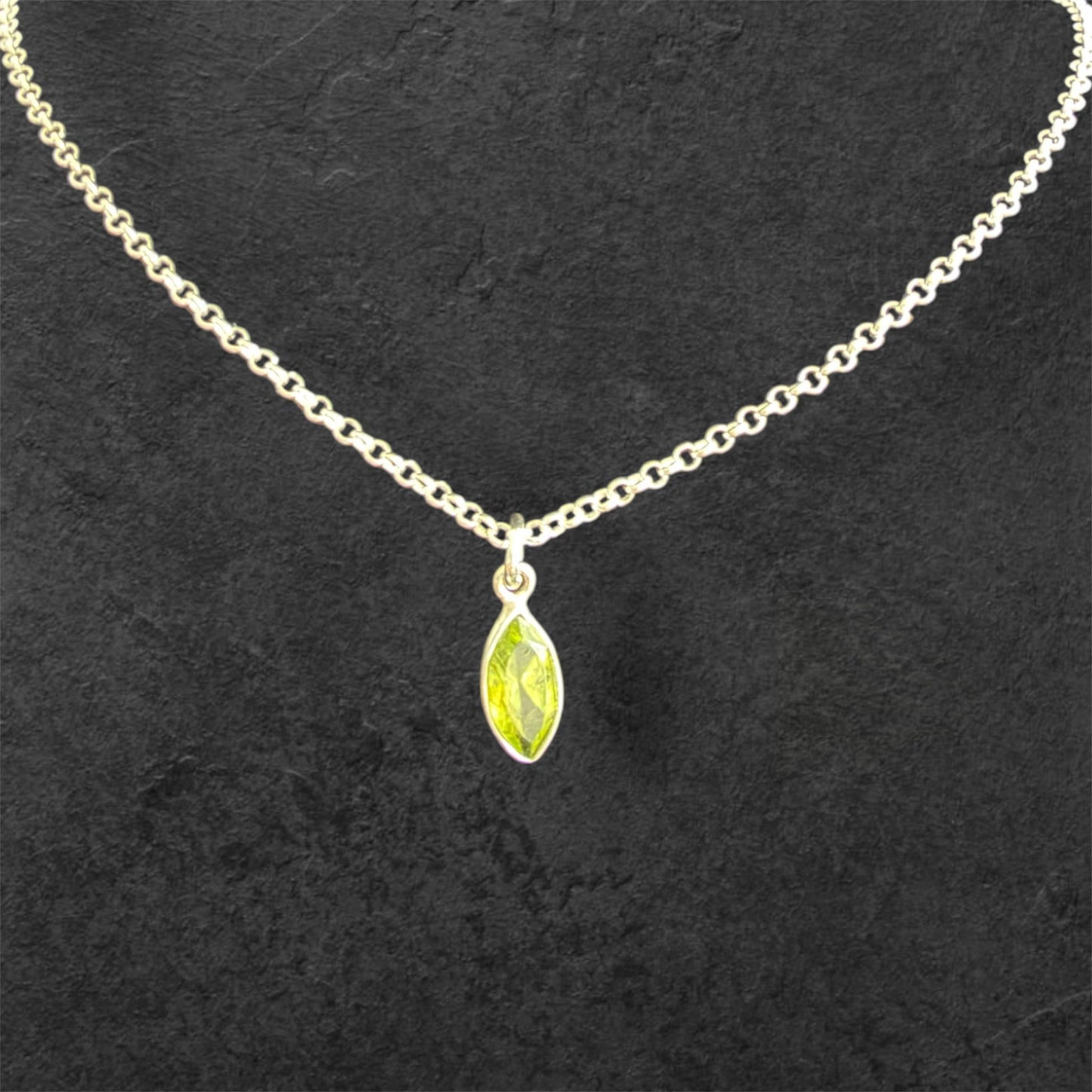 Birthstone Teardrop | Necklace - 925 Sterling Silver