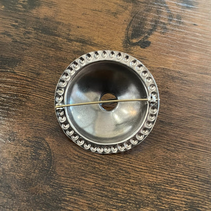 Estonian | Large Shield Brooch - 925 Sterling Silver