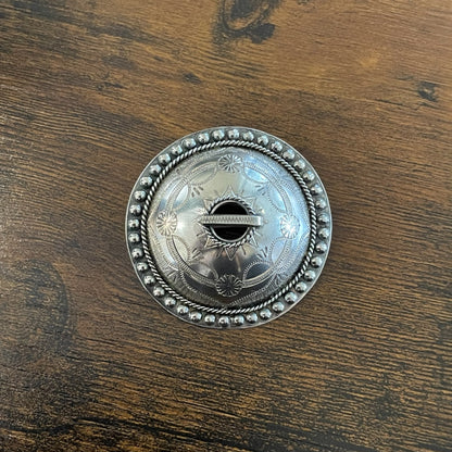 Estonian | Large Shield Brooch - 925 Sterling Silver