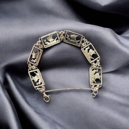 Estonian | Viking Boat Bracelet - Sterling Silver