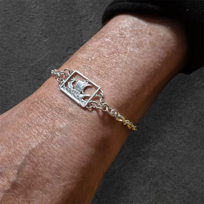 Estonian | Viking Boat Bracelet - Sterling Silver