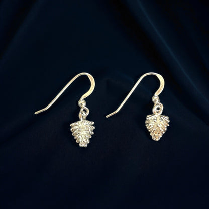 Christmas | Pinecone Earrings - 925 Sterling Silver