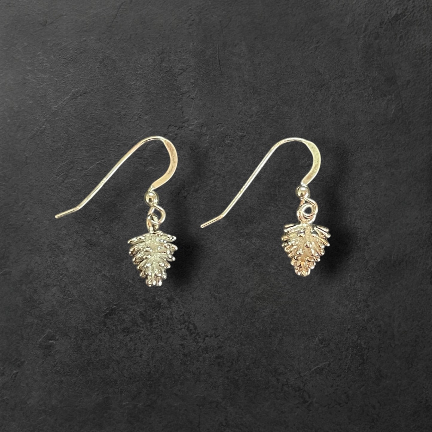 Christmas | Pinecone Earrings - 925 Sterling Silver