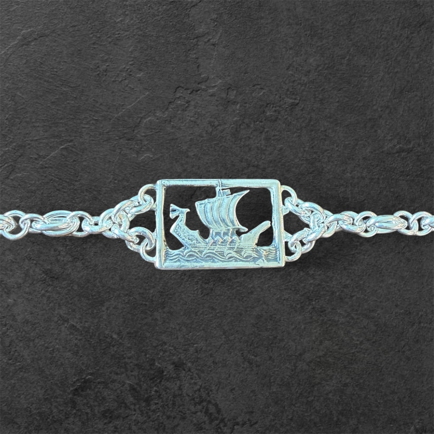 Estonian | Viking Boat Bracelet - Sterling Silver