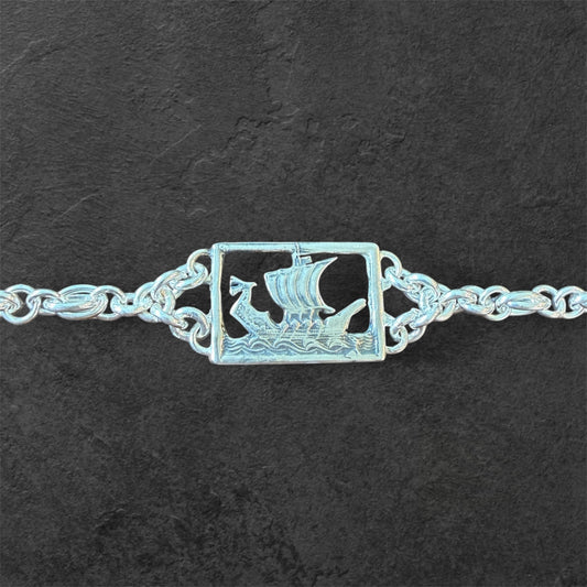 Estonian | Viking Boat Bracelet - Sterling Silver