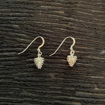 Christmas | Pinecone Earrings - 925 Sterling Silver