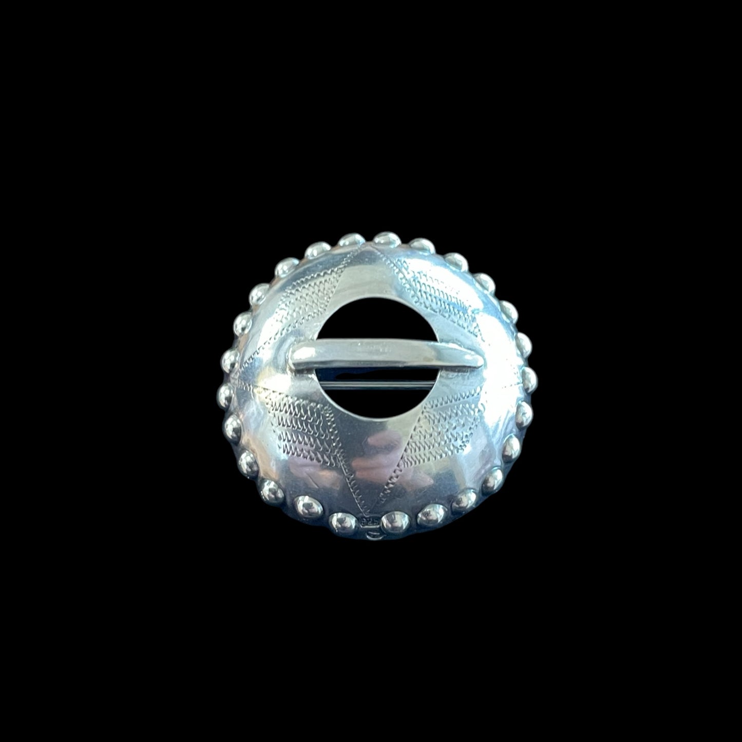 Estonian | Medium Shield Brooch - 925 Sterling Silver