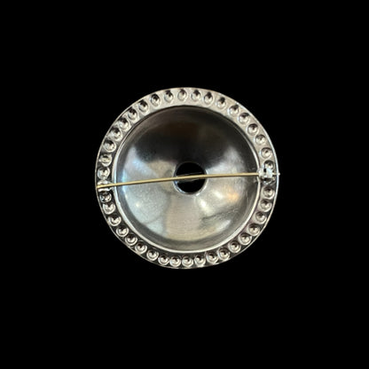 Estonian | Large Shield Brooch - 925 Sterling Silver