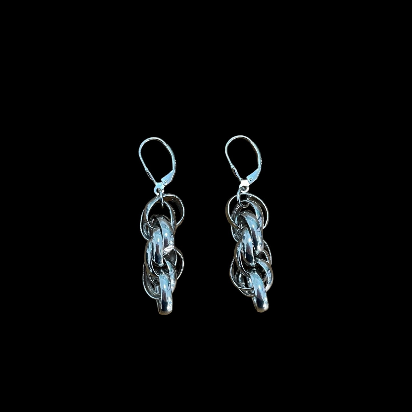 Estonian | Regular Knotted Braid Earrings - 925 Sterling Silver
