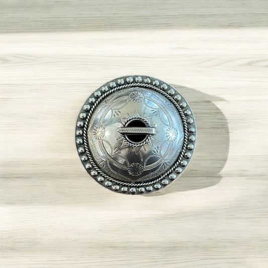 Estonian | Large Shield Brooch - 925 Sterling Silver