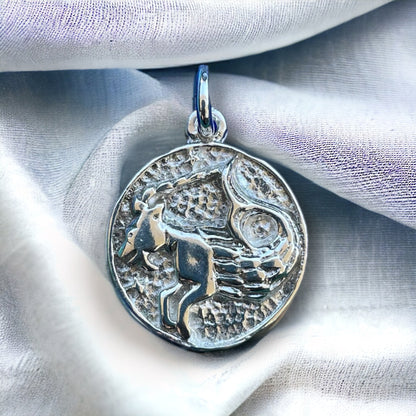 Capricorn Pendant - 9k Solid Gold