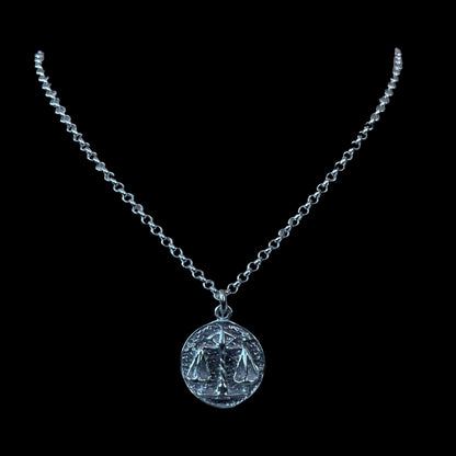 Libra Necklace - 925 Sterling Silver