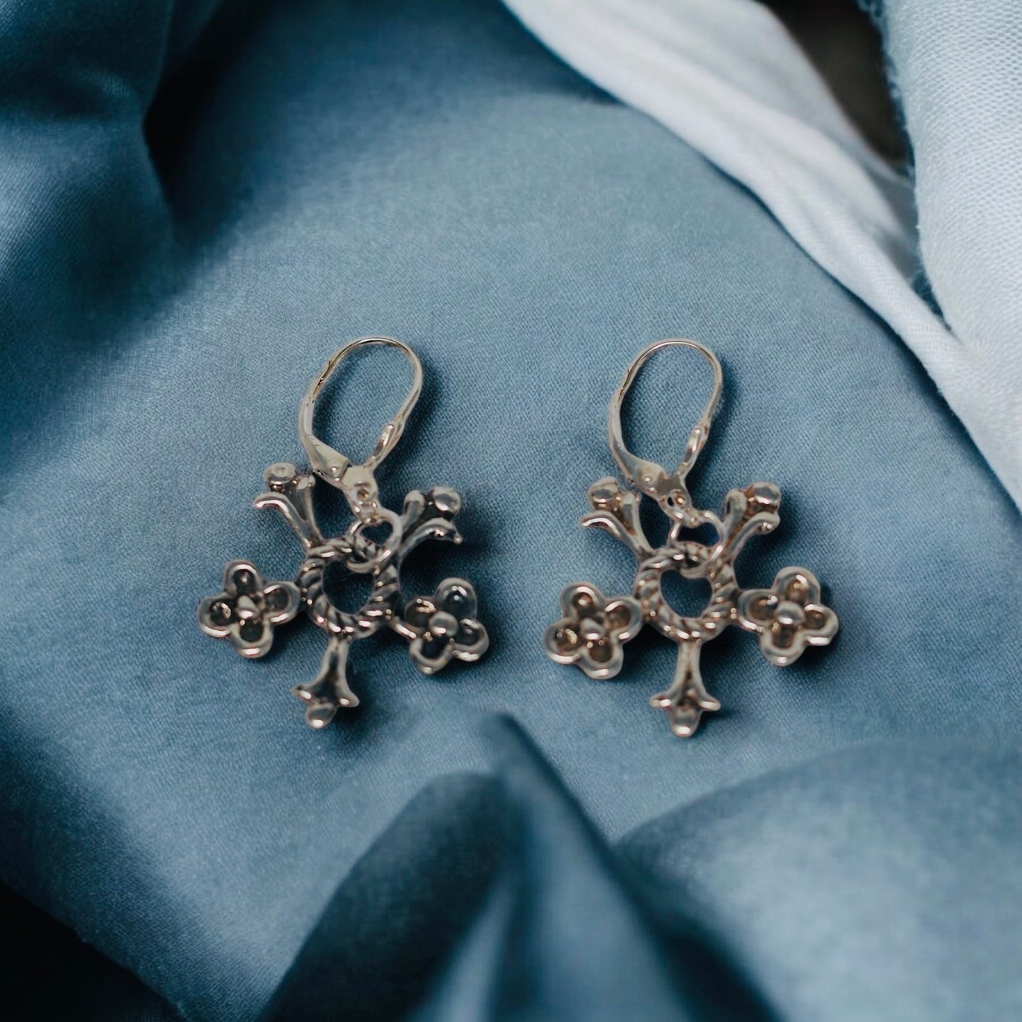 Estonian | Floral Earrings - 925 Sterling Silver