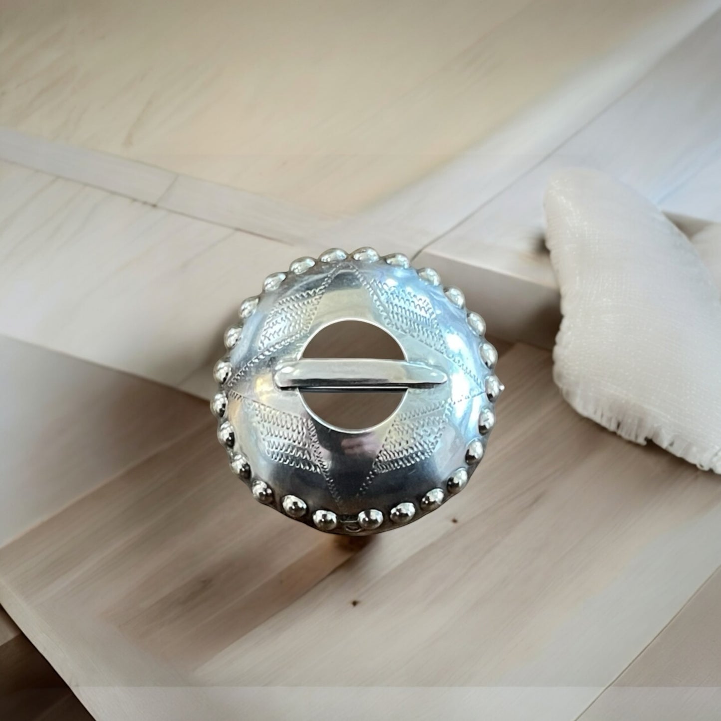 Estonian | Medium Shield Brooch - 925 Sterling Silver