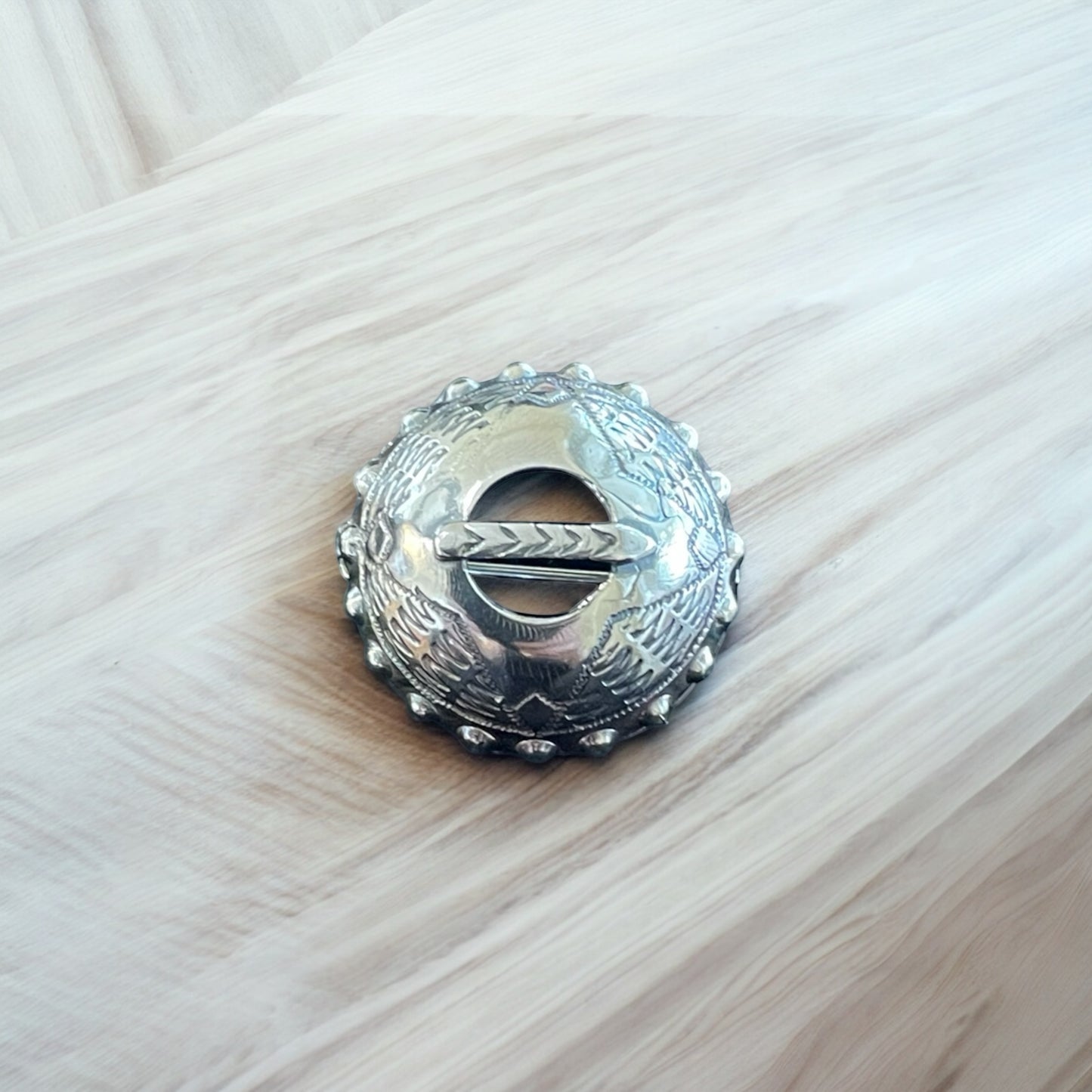 Estonian | Small Shield Brooch - 925 Sterling Silver
