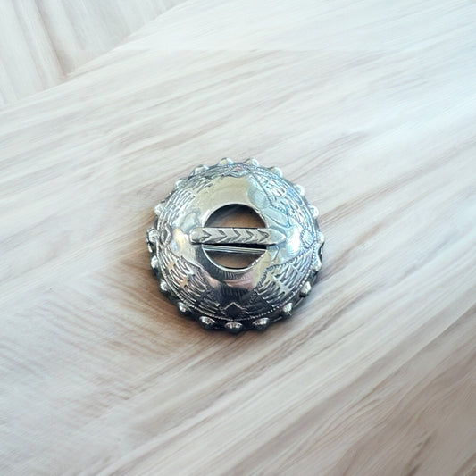 Estonian | Small Shield Brooch - 925 Sterling Silver